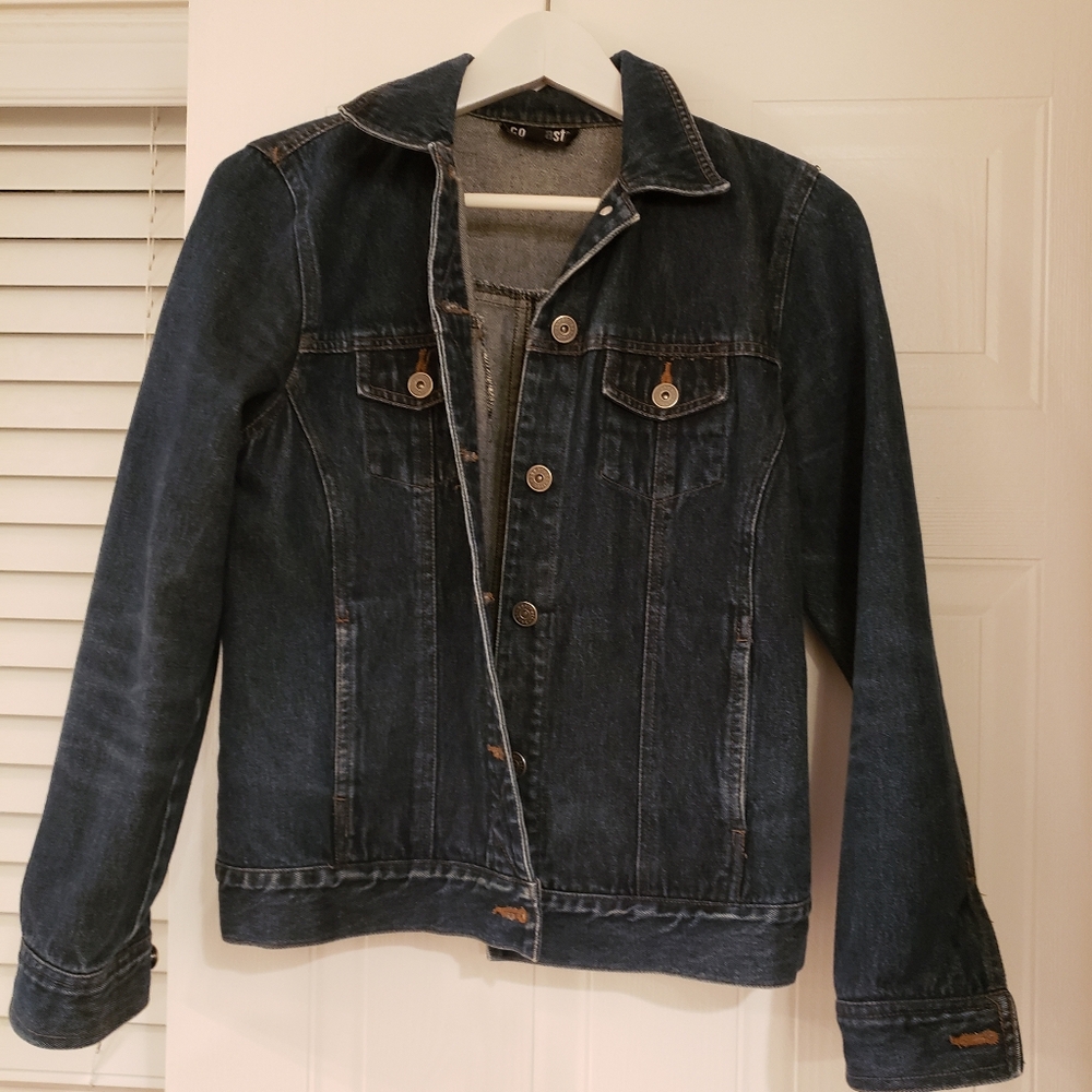 Classic Denim Jacket, Contrast Jeans, size 3